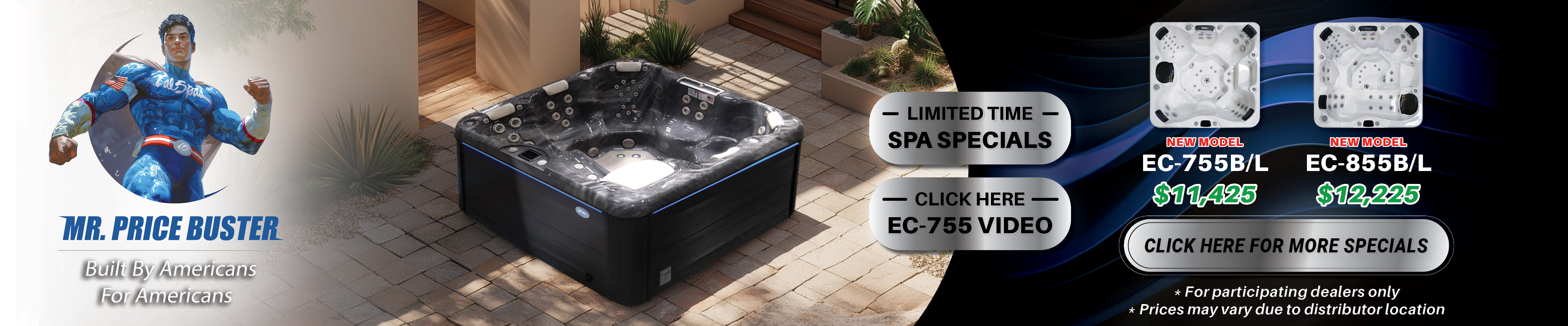 Calspas hot tub being used in a family setting - Stuart